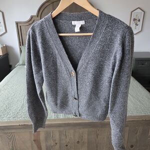 H&M Charcoal Cardigan Sweater